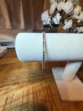 Vintage Sterling Silver Engraved Pattern Bangle Bracelet